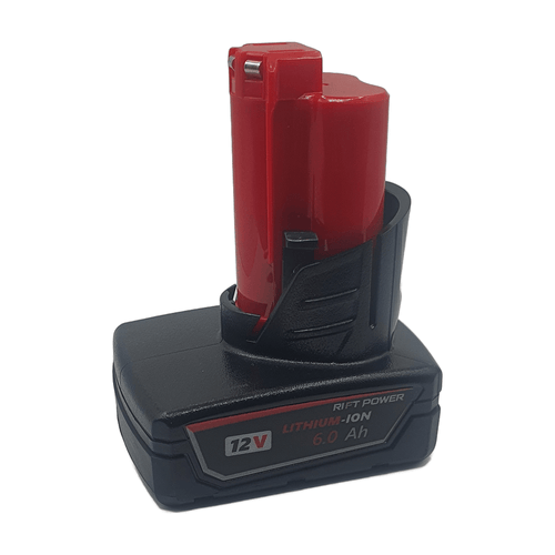 RIFT AFM 12V 6.0Ah Li-ion Cordless Battery M12B6 SUIT MILWAUKEE - RIFT POWER CO