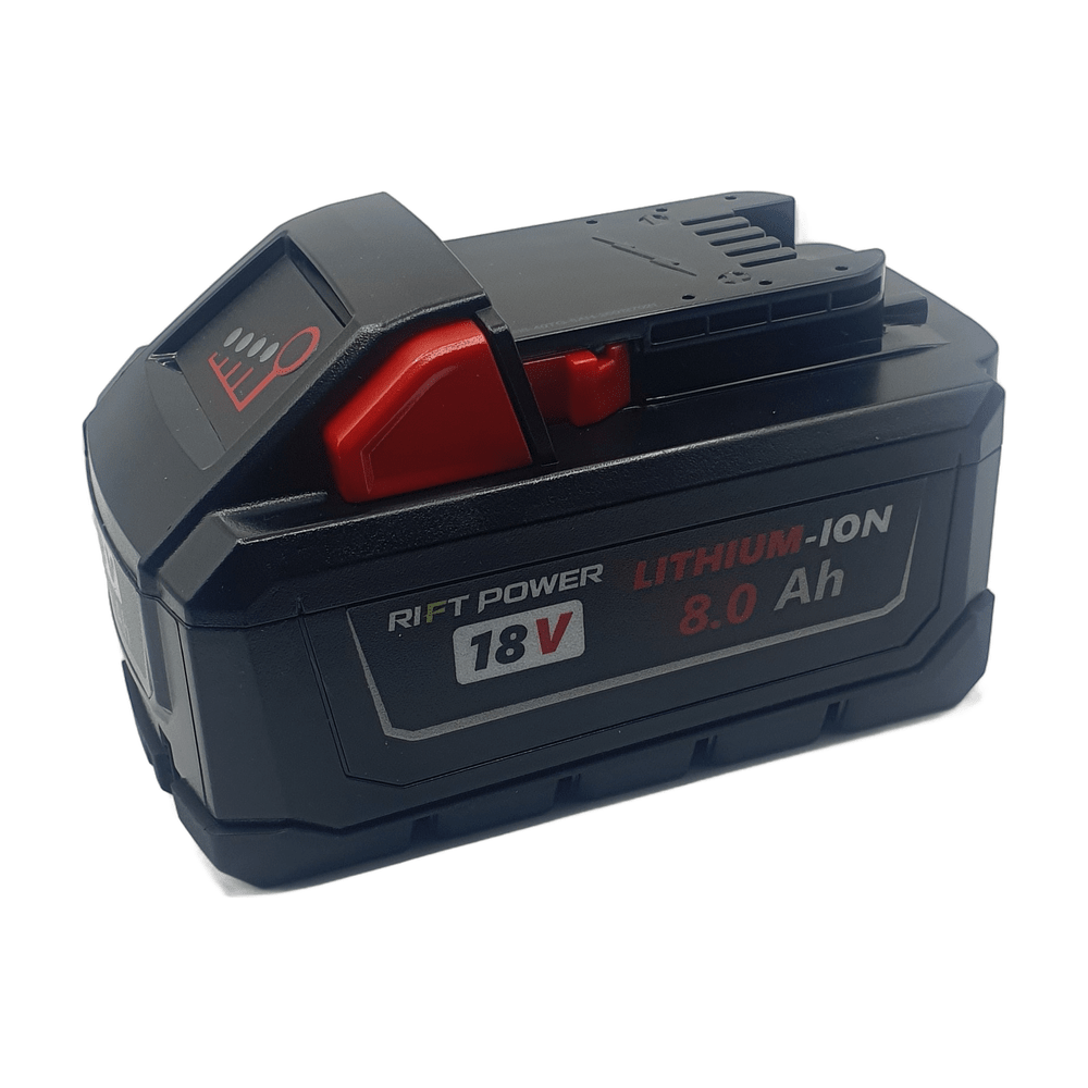 RIFT AFM 18V 8.0Ah Li-ion Cordless Battery M18FB8 SUIT MILWAUKEE - RIFT POWER CO