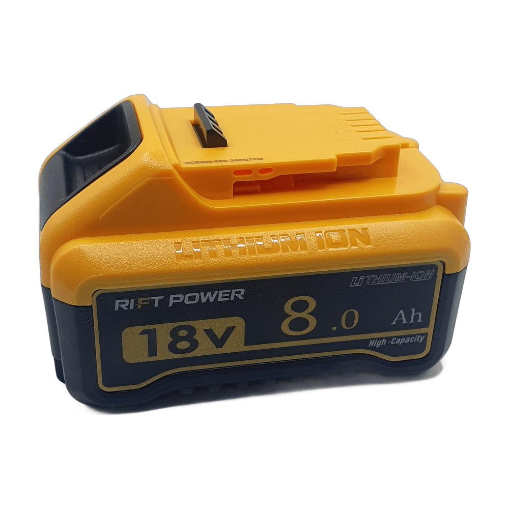 RIFT AFM DCB208 18V 8.0Ah XR Li-ion Cordless Battery SUIT DEWALT - RIFT POWER CO